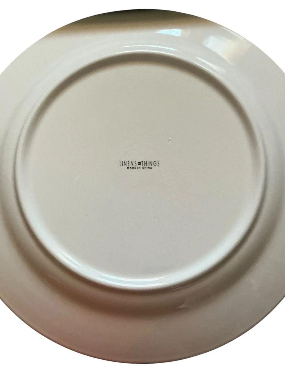 Vintage MCM Linens N Things white ceramic dinner plates set -6  10 7/8”